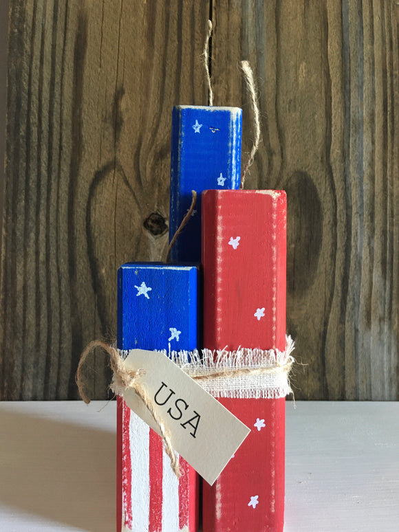 Rustic Handmade Wood Firecracker Set