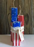 Rustic Handmade Wood Firecracker Set