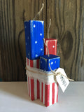 Rustic Handmade Wood Firecracker Set