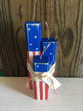 Rustic Handmade Wood Firecracker Set