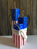 Rustic Handmade Wood Firecracker Set